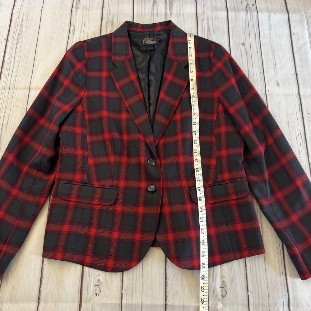 Pendleton Virgin Wool Christmas Blazer Women's Size 14 - Picture 4 of 7